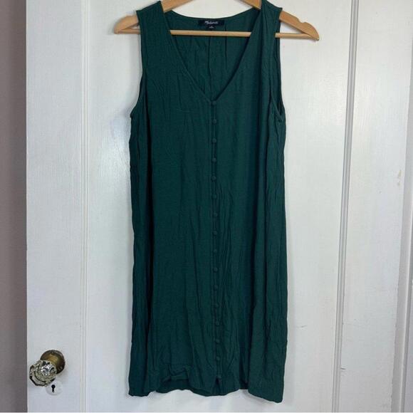 Madewell Heather Button  Front Dress- Medium - Picture 2 of 6